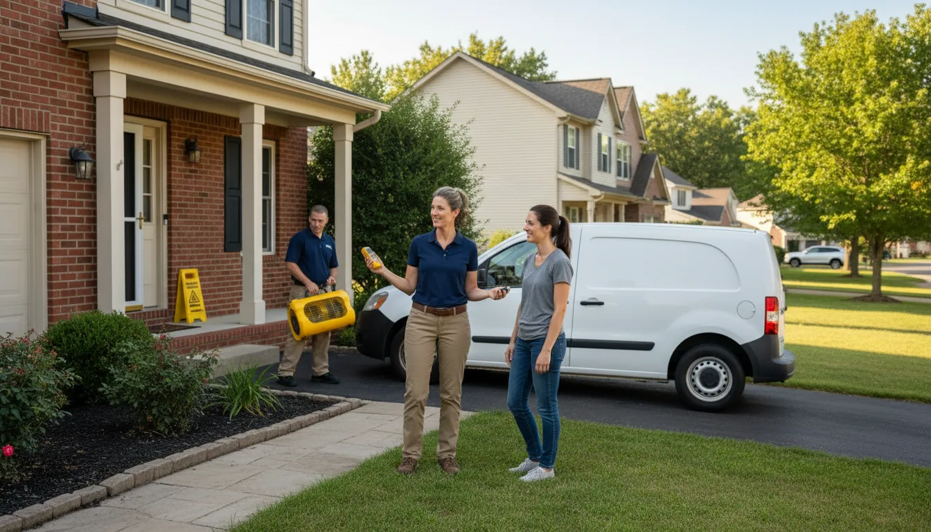 Residential water damage restoration in Las Animas, CO